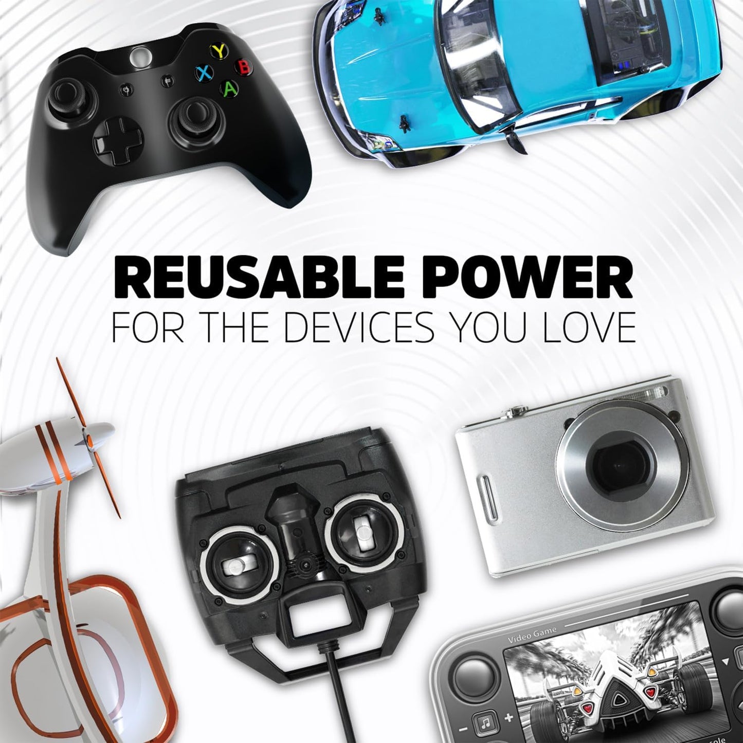 Rechargeable AA Batteries, Recharge Universal Double a Battery Pre-Charged, 16 Count